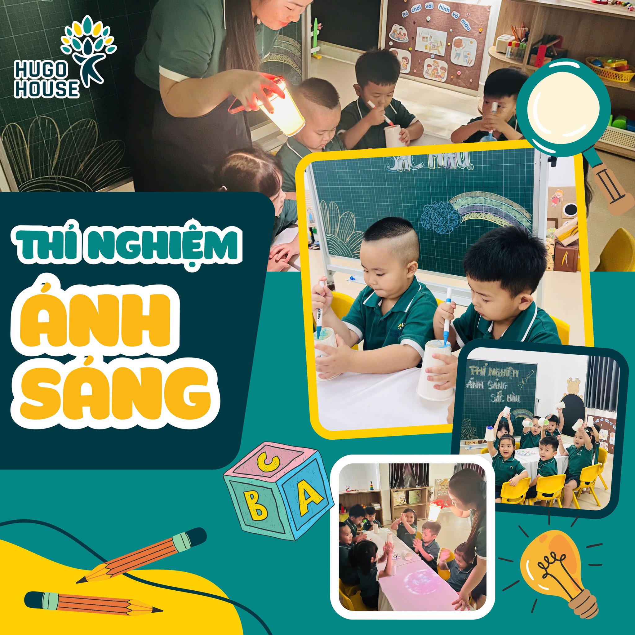 ÁNH SÁNG CÙNG BÉ – CHUYẾN HÀNH TRÌNH KHÁM PHÁ CỦA CÁC BÉ HUGO HOUSE BẾN LỨC