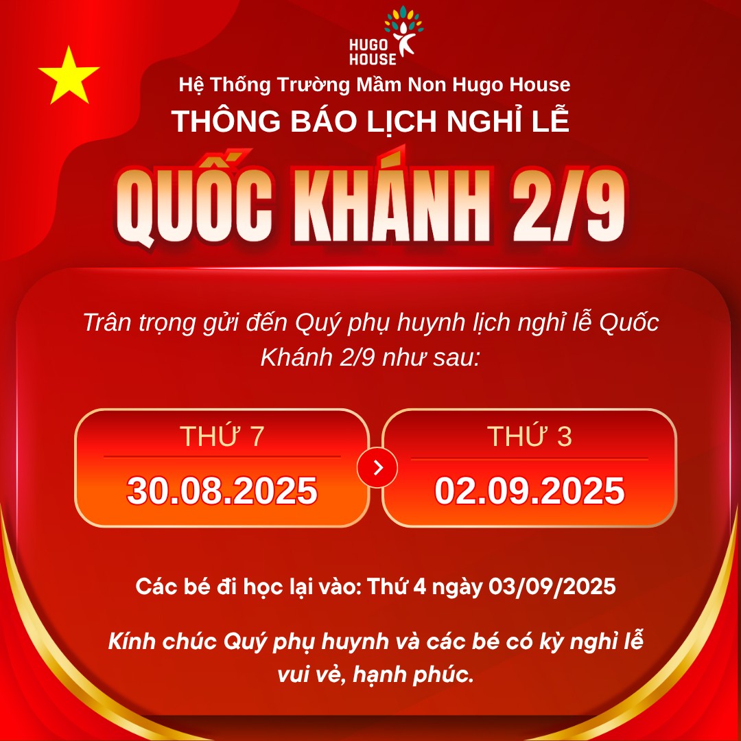 THÔNG BÁO NGHỈ LỄ QUỐC KHÁNH 2/9
