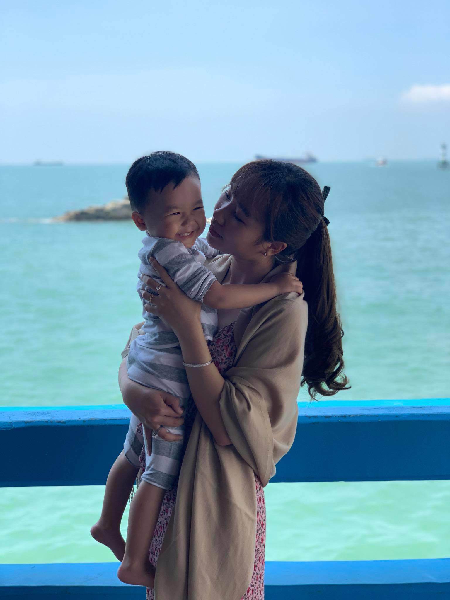 Em bé Ball (3 tuổi) là con trai đầu lòng của chị Nguyễn Trân ở Cao Lãnh, Đồng Tháp.