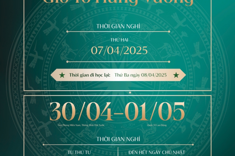  THÔNG BÁO NGHỈ LỄ HUGO HOUSE