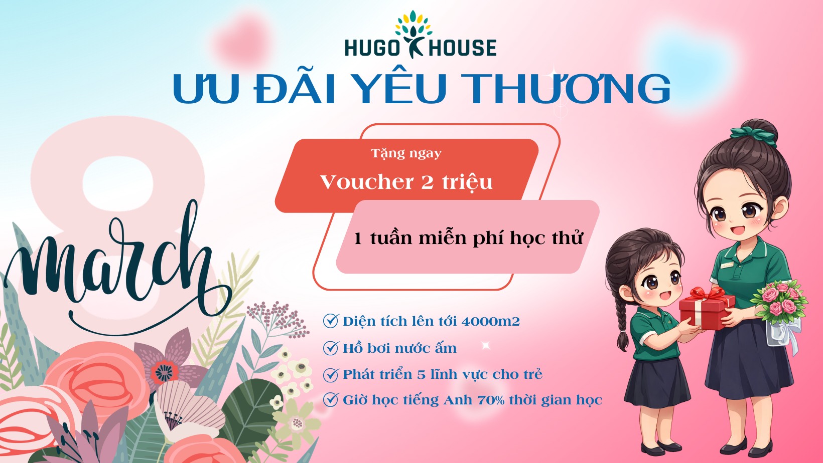 ƯU ĐÃI YÊU THƯƠNG - KHỞI ĐẦU TUYỆT VỜI CHO BÉ
