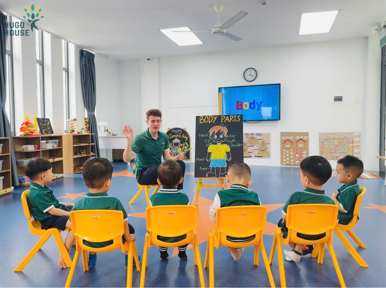 Tiết học tiếng Anh Body Parts – Khám phá cơ thể thật vui