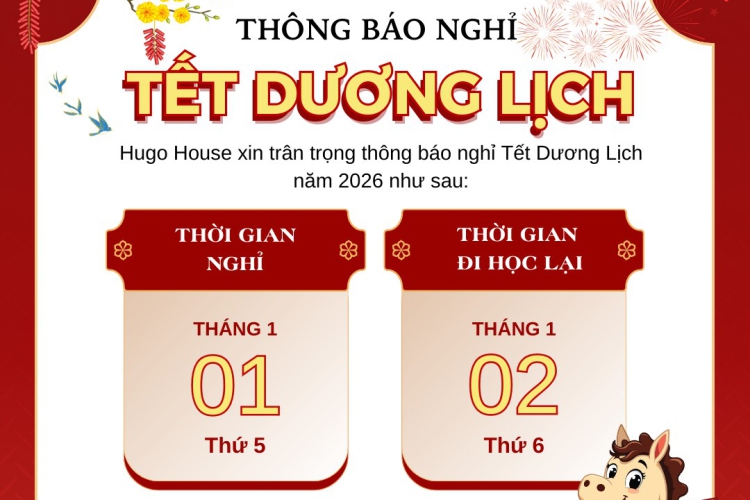 THÔNG BÁO NGHỈ TẾT DƯƠNG LỊCH 2026